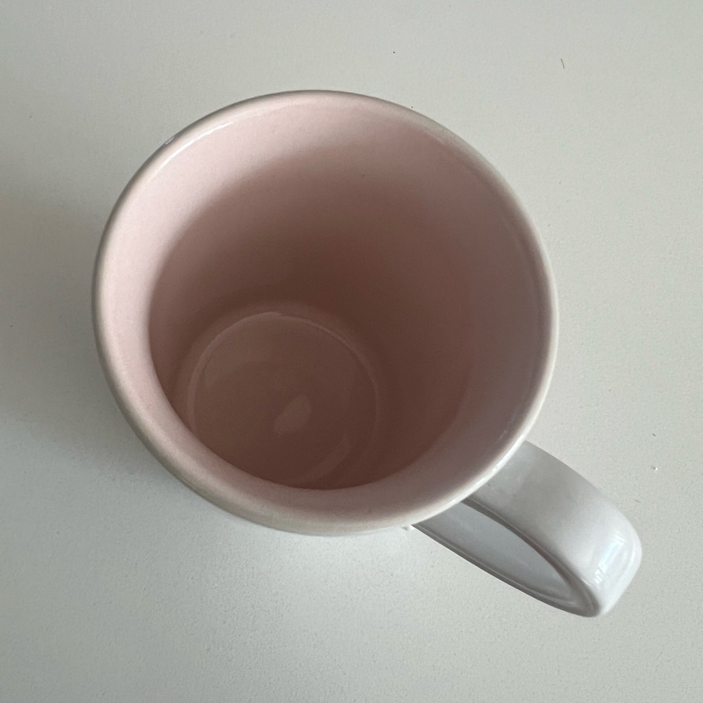 Mary Kay Vintage Coffee / Tea Mug - Pink & White Striped - Gold Script Ceramic - Picture 7 of 11